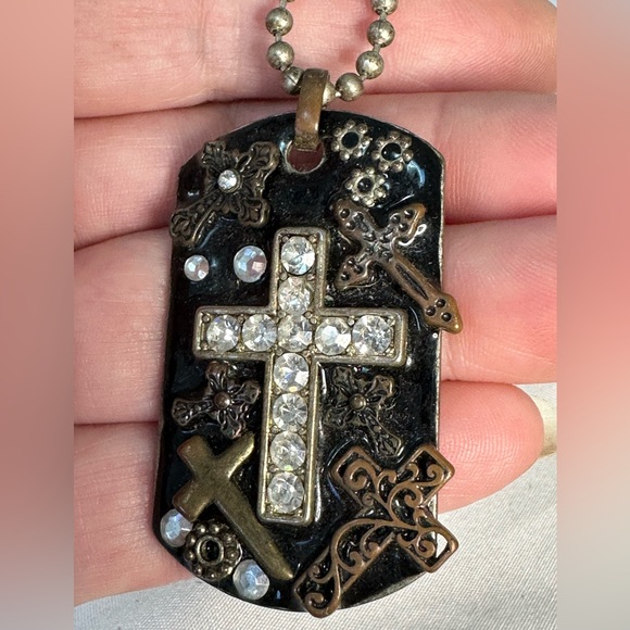 Faith based cross necklace and bracelets industrial vibe - Picture 5 of 7